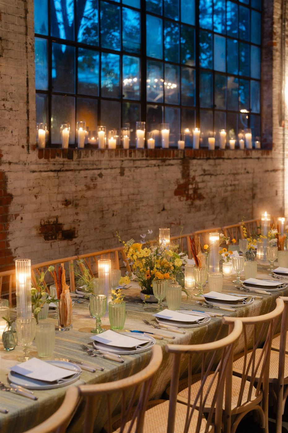 nyc wedding seated dinner