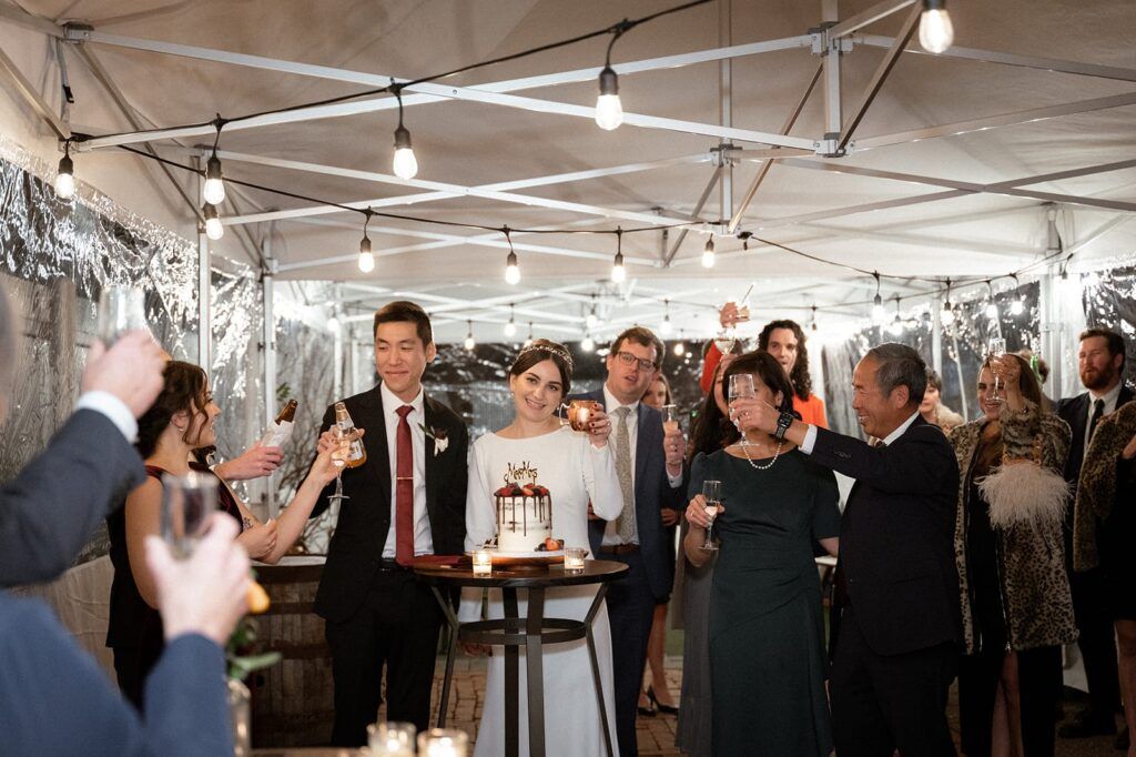 bride groom reception