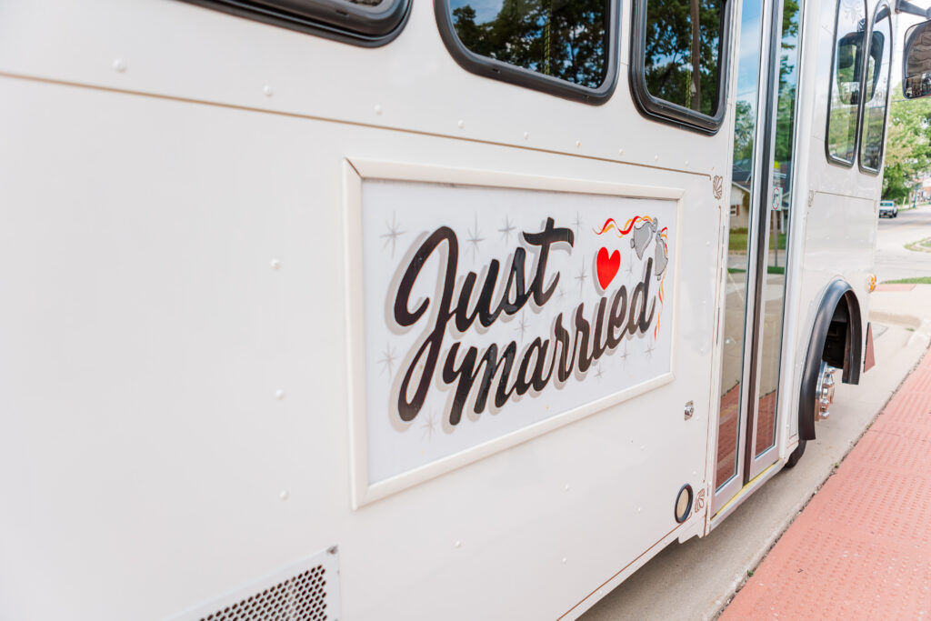 just married trolley idea
