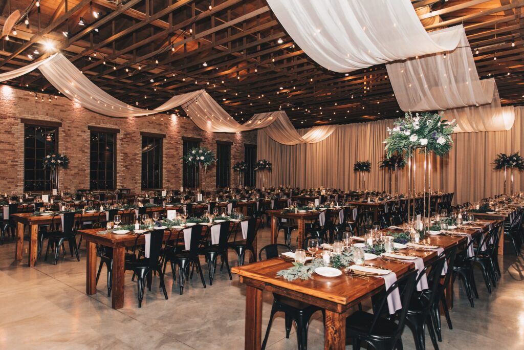 wedding setup at brix on fox