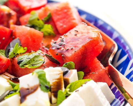 watermelon feta mint salad