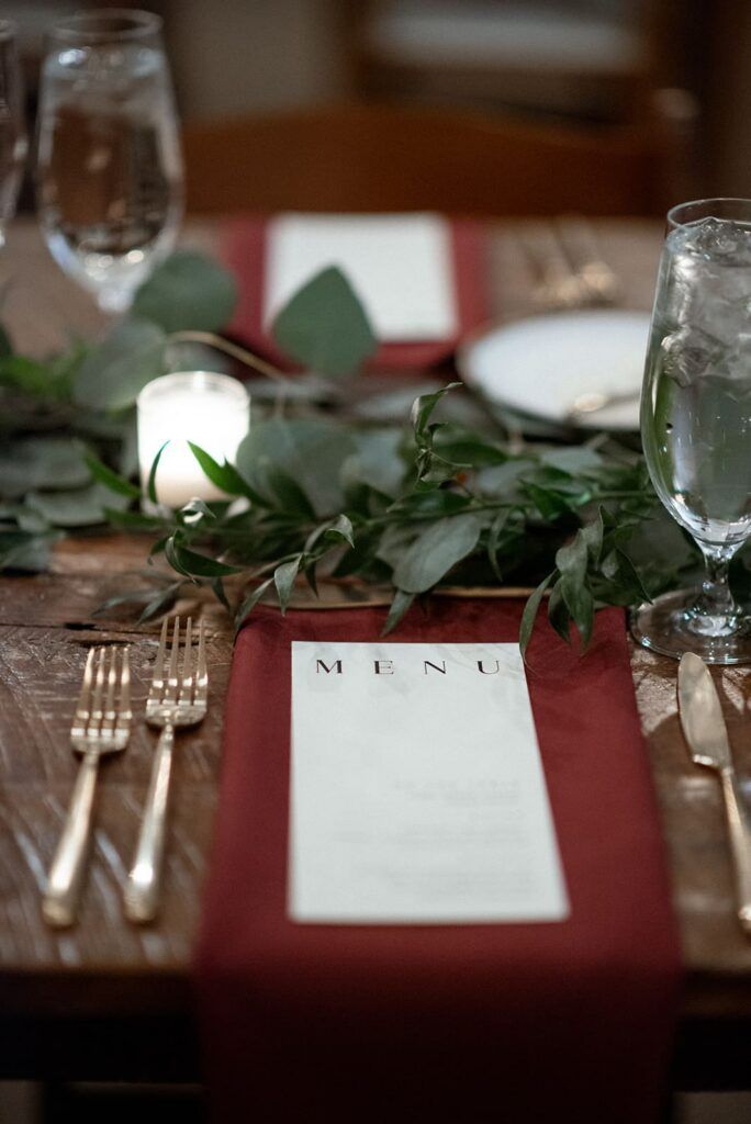 menu card