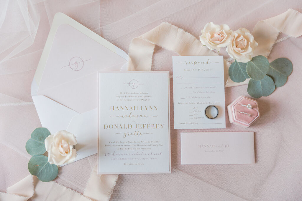 invitation and rings