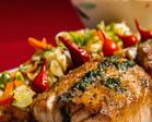 Salmon with vegetables