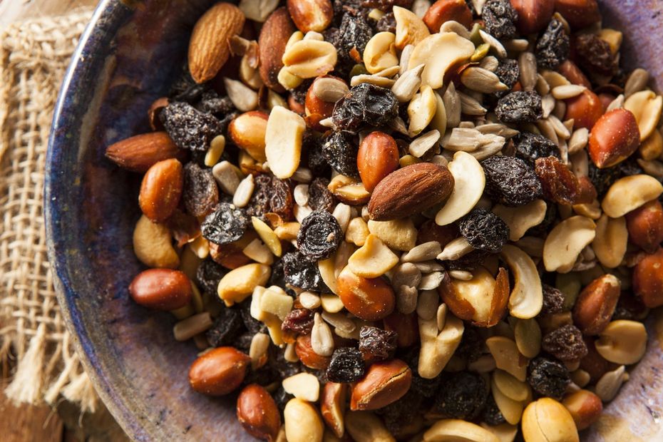 Trail Mix, perfect for a meeting snack, in a bowl