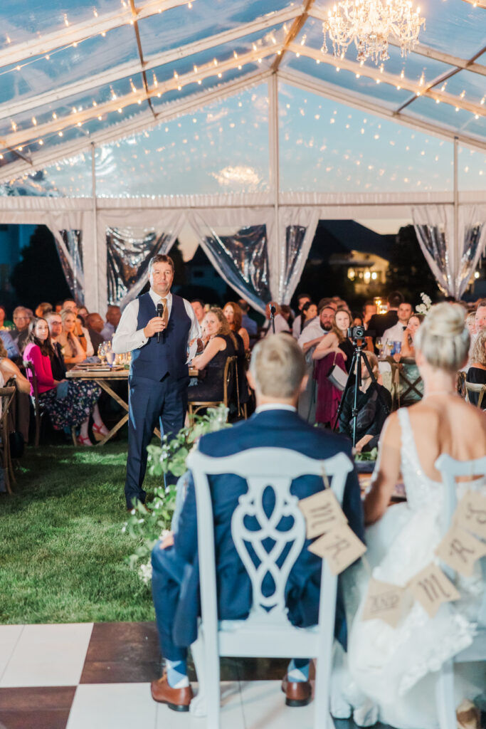 wedding speech at reception