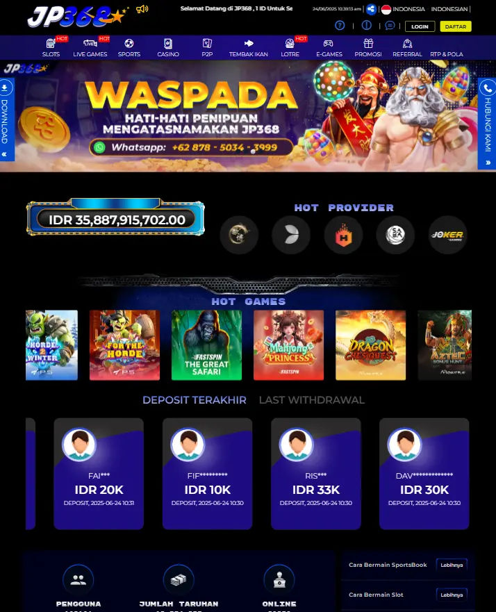 Perbandingan Situs JP368 vs Lainnya