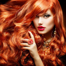 women with a beautiful ginger hair