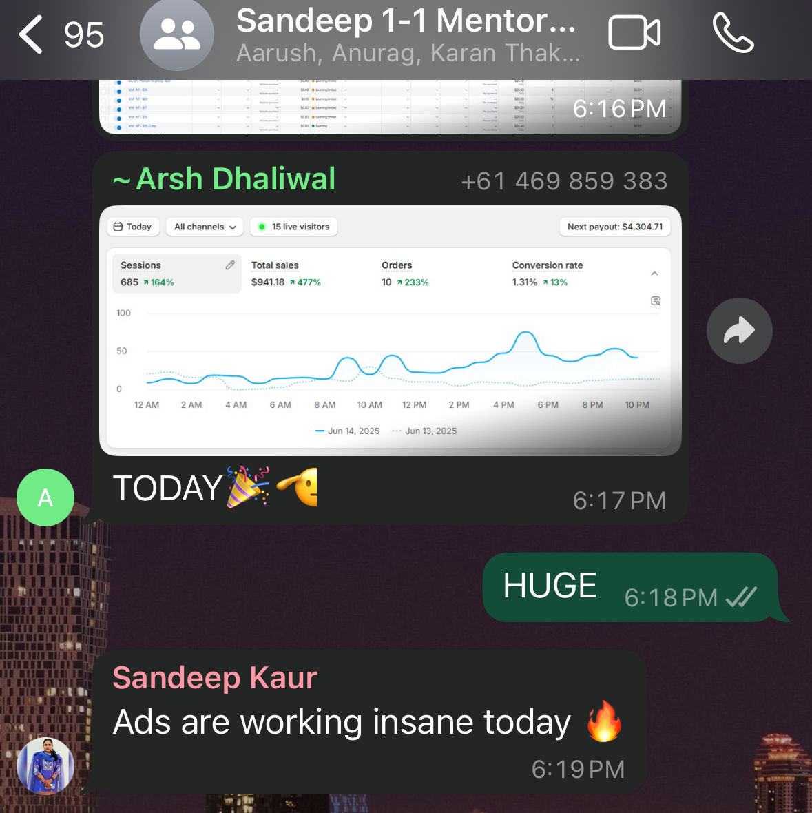 Sandeep & Arshdeep · Australia