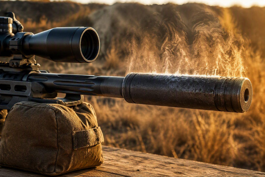 Suppressor Heat Mirage Can Affect Rifle Scope Visibility After Repeated Shots
