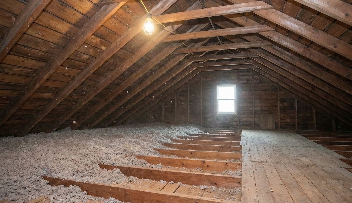Attic insulation removal and replacement service