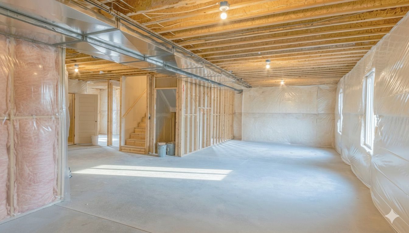 Basement insulation project photo