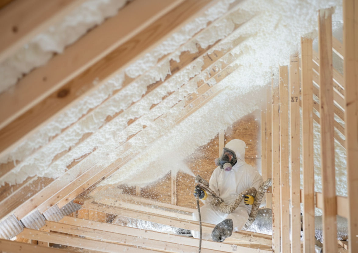 Air sealing attic leaks in a Denver home