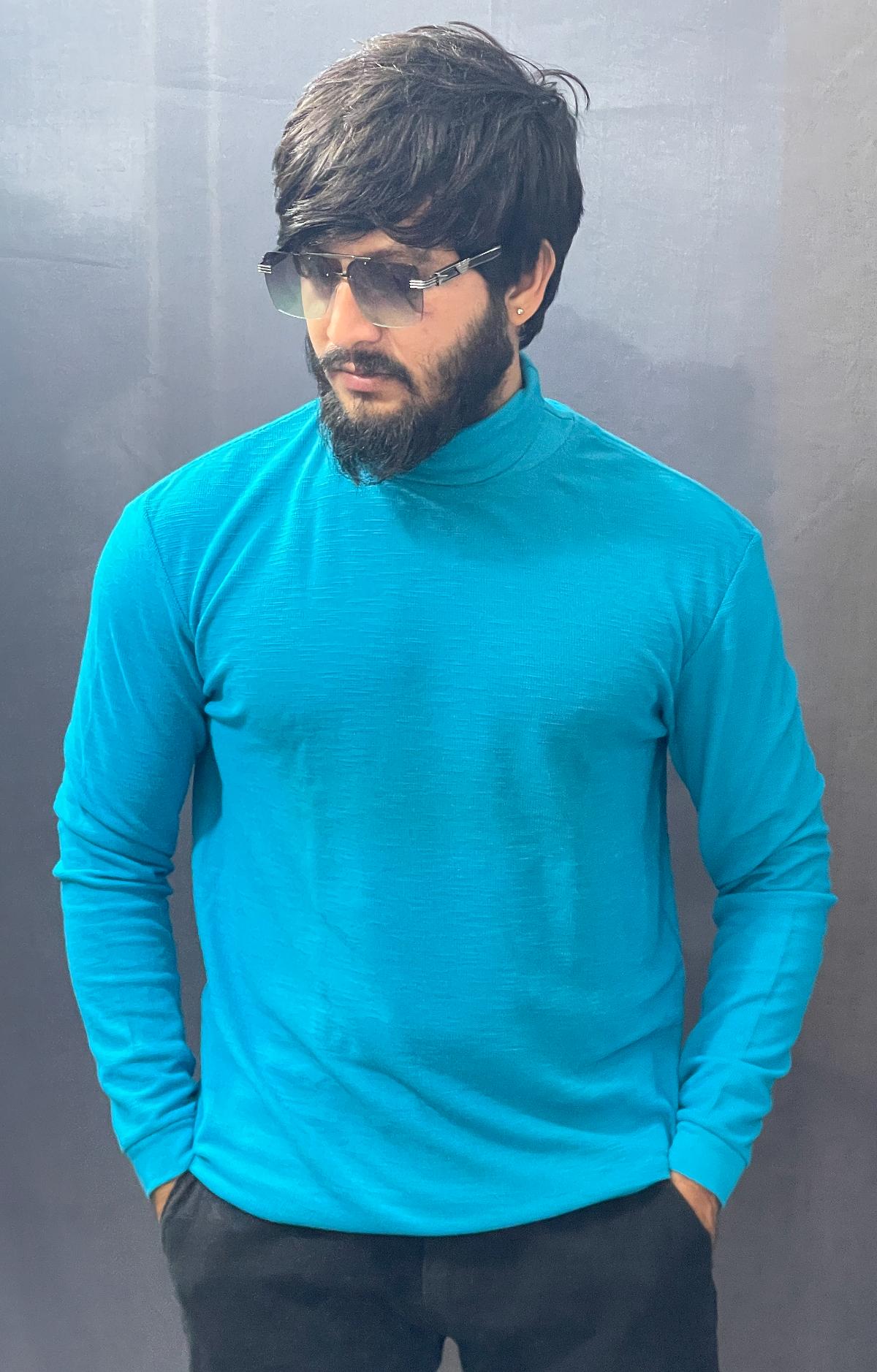 LIGHT RAMA HIGH NECK PLAIN TSHIRT 296 P129