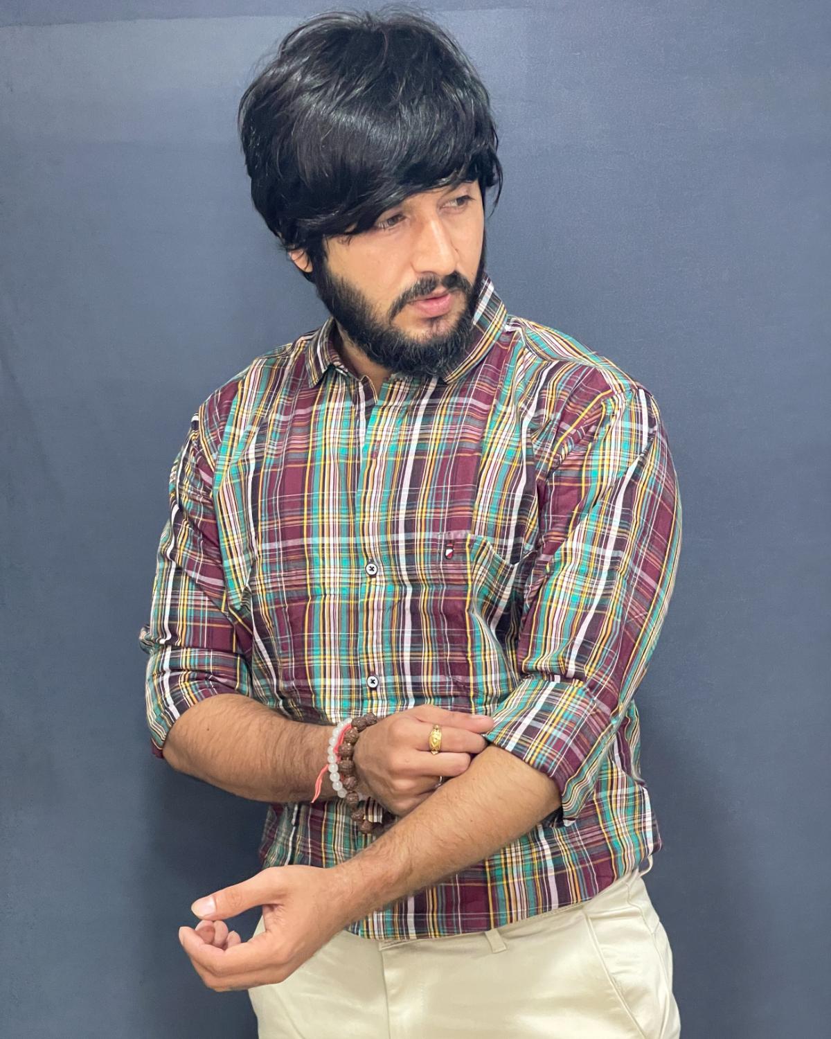 MAROON MULTI CHECKS SHIRT 353 P4