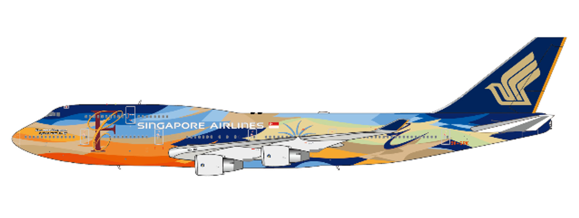Amazon.co.jp: 航空機 47 センチメートルシンガポール航空 B747