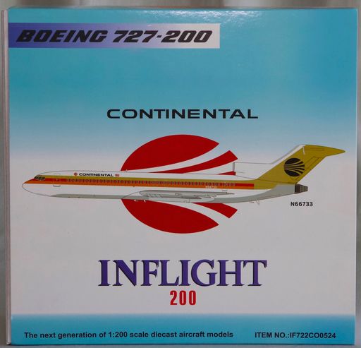 Inflight200 IF722CO0524 1:200 Continental Airlines Boeing 727-200 ...
