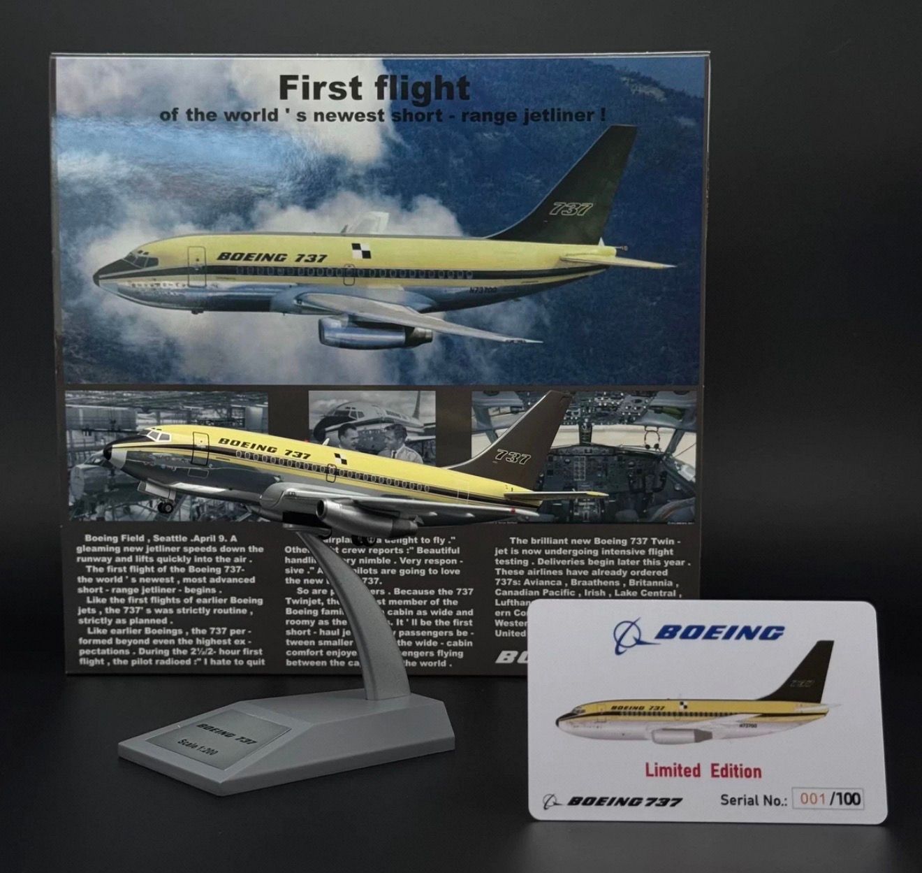 KJ Models 1:200 Boeing House Boeing 737-100 KJ-B731-101 | MADb