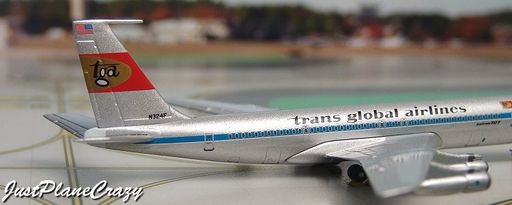 Aeroclassics GFTGA707 1:400 Trans Global Airlines Boeing 707-320C N324F ...