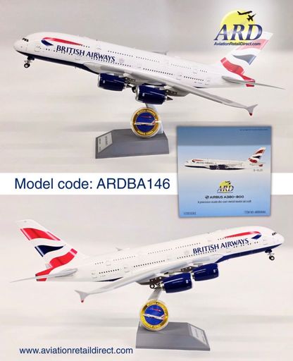 ARD Models ARDBA146 1:200 British Airways Airbus A380-800 G-XLEI | MADB