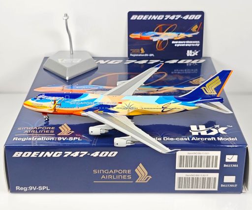 HX Models B615301 1:400 Singapore Airlines Boeing 747-400 9V-SPL | MADb
