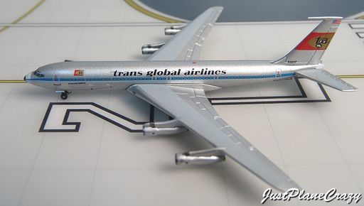 Aeroclassics GFTGA707 1:400 Trans Global Airlines Boeing 707-320C N324F ...