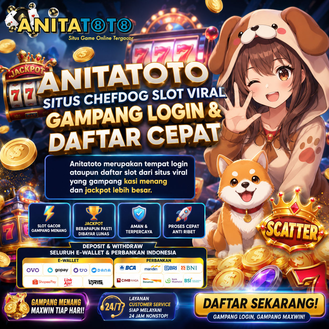 ANITATOTO Situs Chefdog Slot Viral Gampang Login & Daftar Cepat