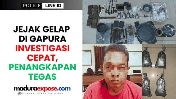Jejak Gelap Di Gapura: Petani Tersangka ‘Teror’ Rumahan, Polisi Sumenep Bongkar Gudang Senjata Ilegal