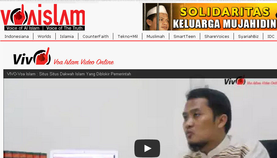 Masuk daftar Blokir Situs, Voa-Islam Bisa diakses Lagi