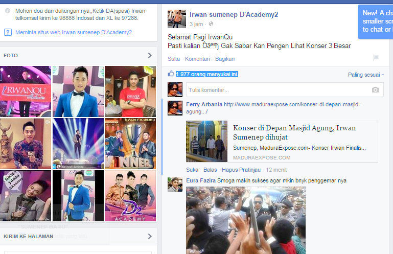 Like Irwan sumenep D’Academy2 Mulai ‘Miskin’ Penggemar