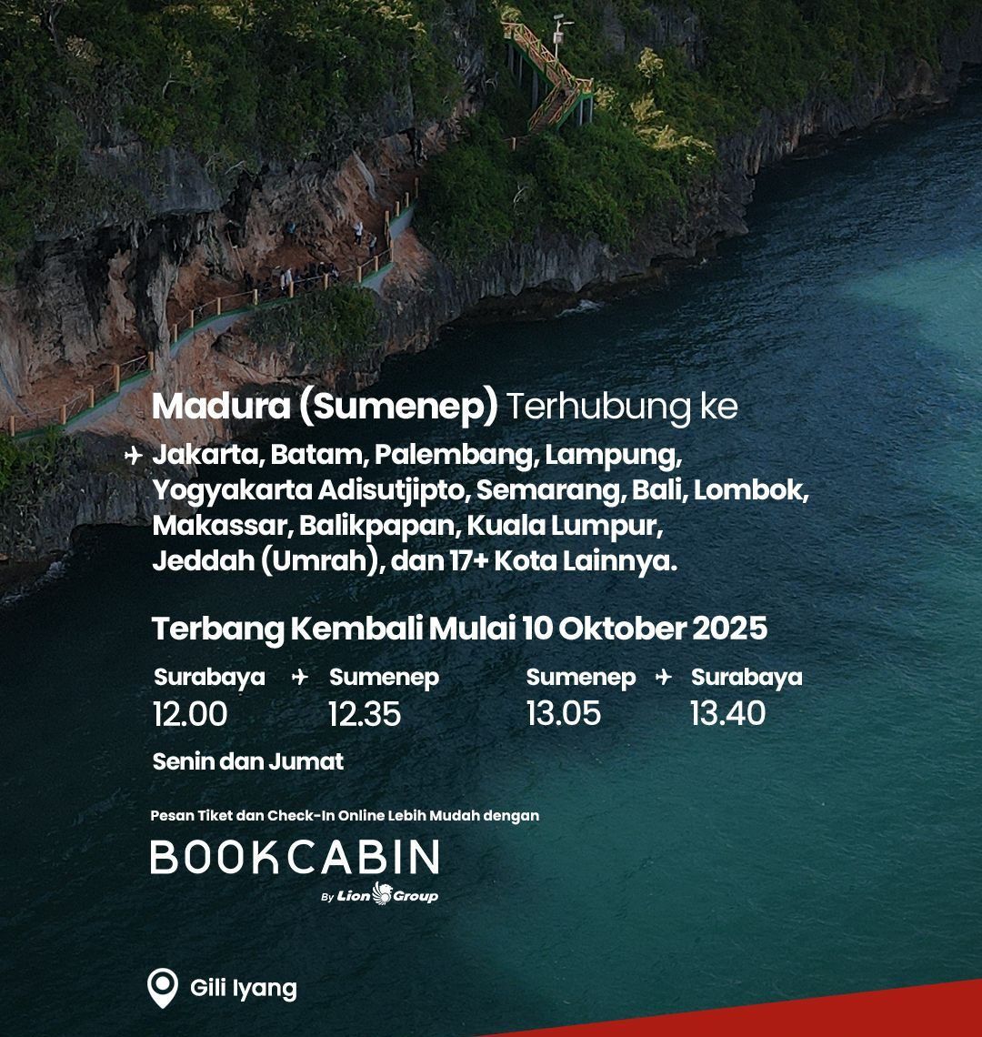Wings Air: Gerbang Udara Baru Menuju dan Dari Sumenep (Madura)!