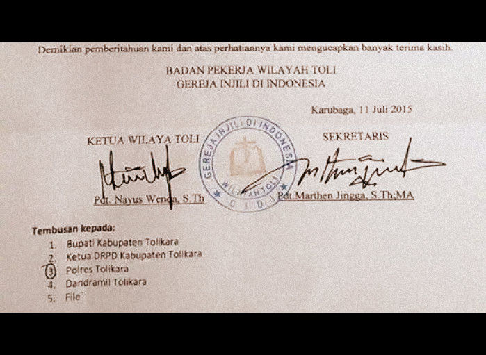 Ternyata Pembakaran Masjid Direncanakan Salibis GIDI