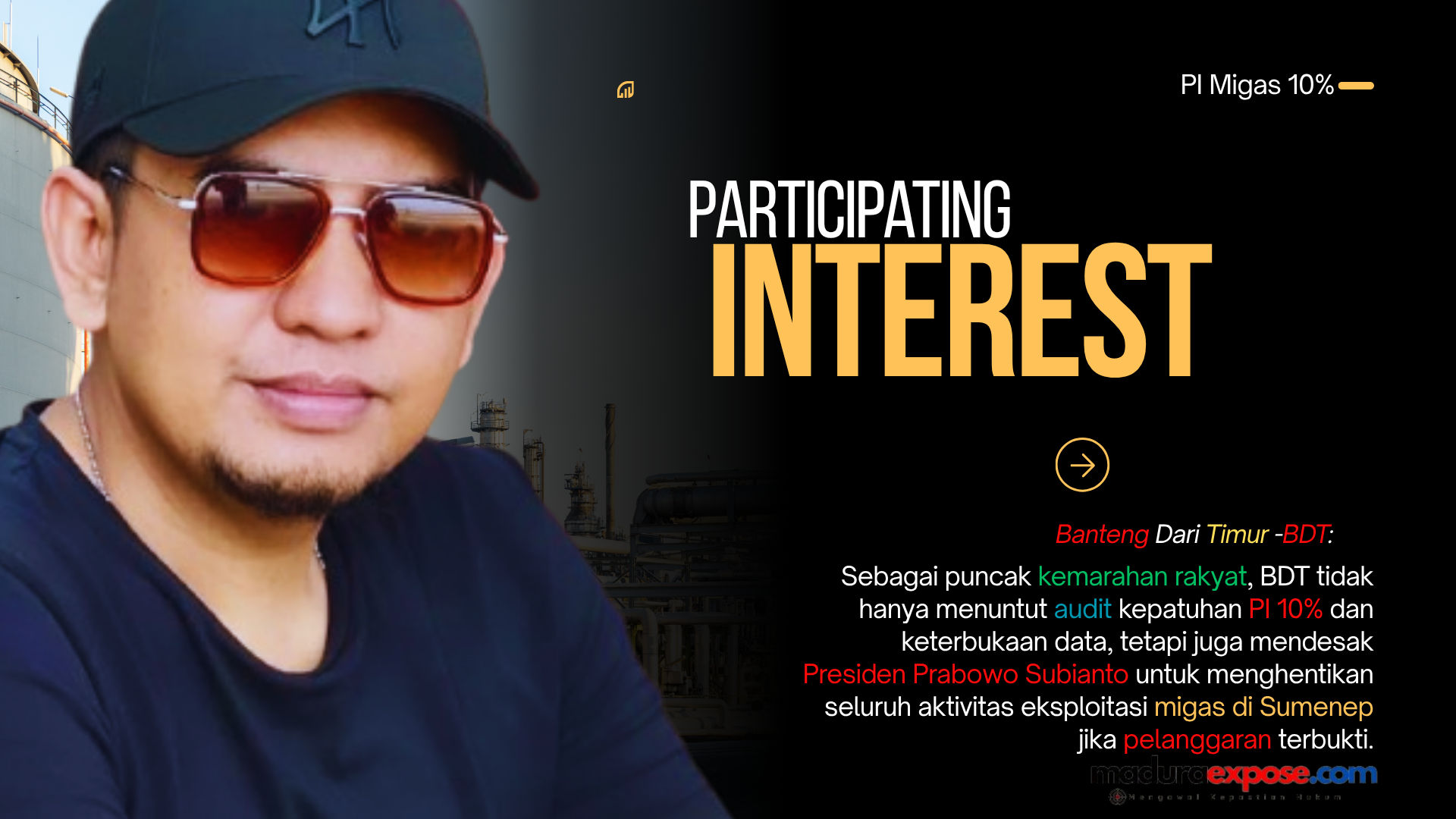 Soroti SKK Migas dan Pemkab, BDT: PI 10% Adalah Hak Rakyat Sumenep, Bukan Sedekah Korporasi!