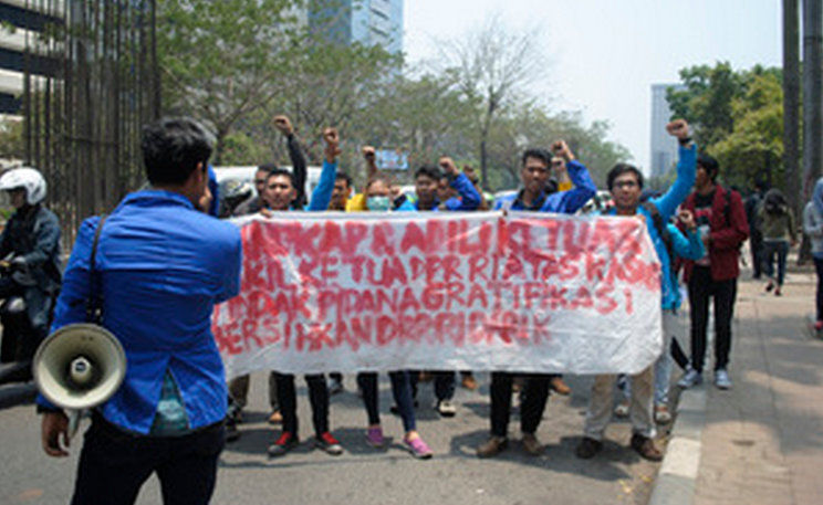 Geruduk KPK, Mahasiswa Laporkan Dugaan Gratifikasi Haji Setnov Cs
