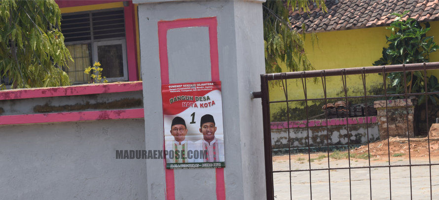 Astaghfirullah, SMUN Lenteng pun dipasangi gambar Cabup