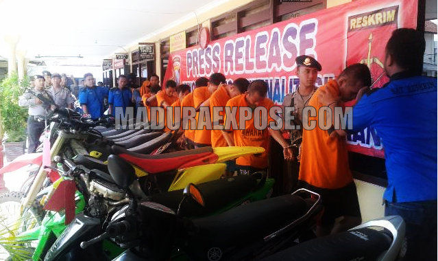 Timsus Polres Bekuk Para Pelaku dan Penadah Curanmor Madura