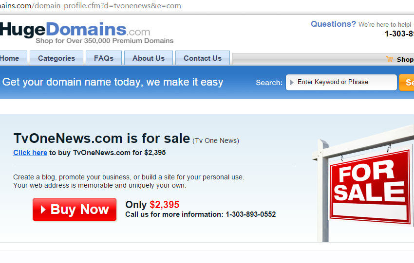 Situs TvOneNews Dijual Hanya $2,395