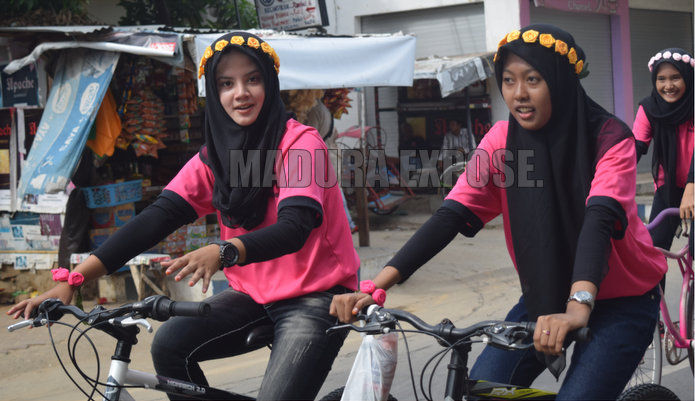 Naik Speda, Ratusan Siswa Keliling Kota Sumenep
