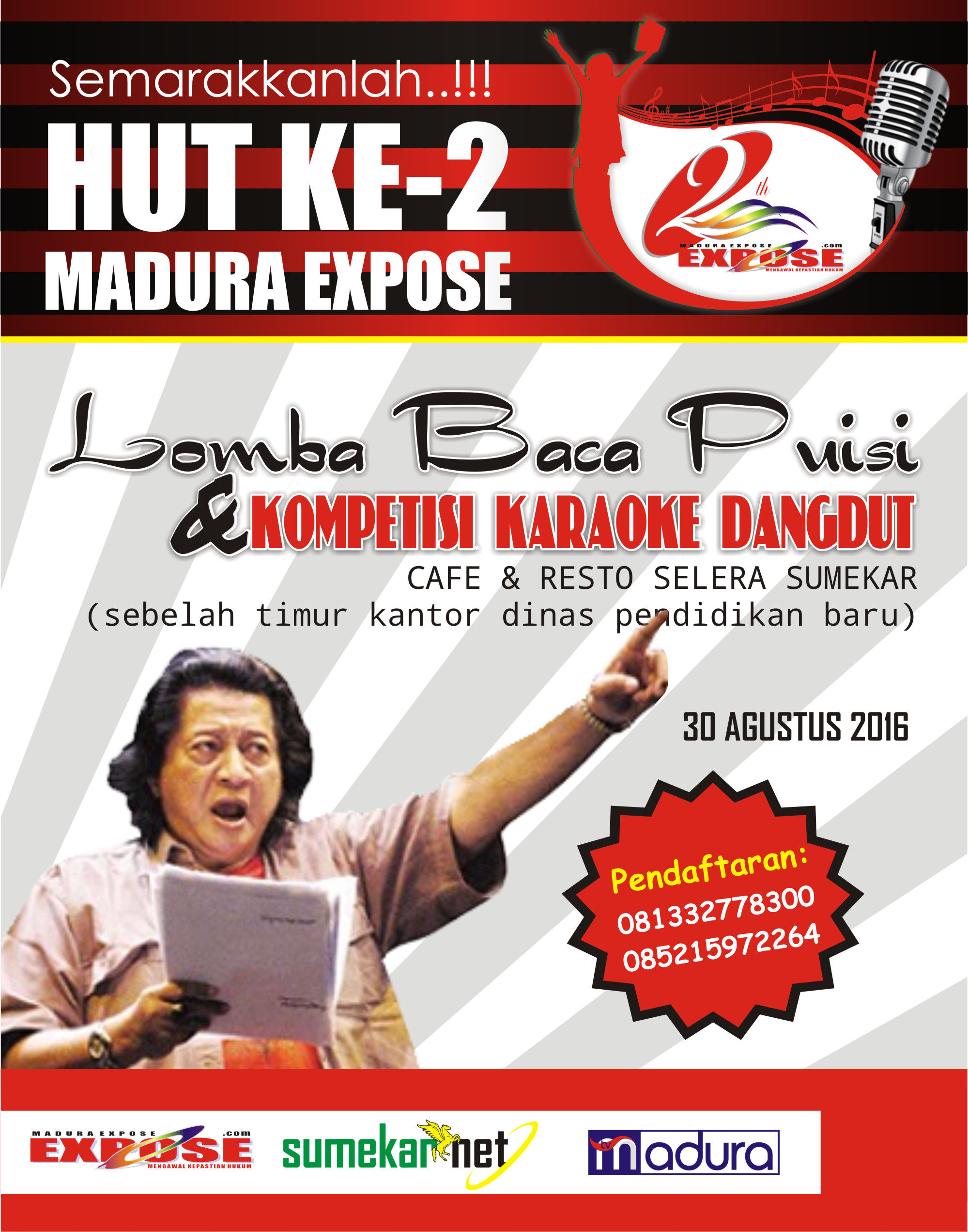 Inilah Naskah Lomba Baca Puisi HUT ke-2 MaduraExpose