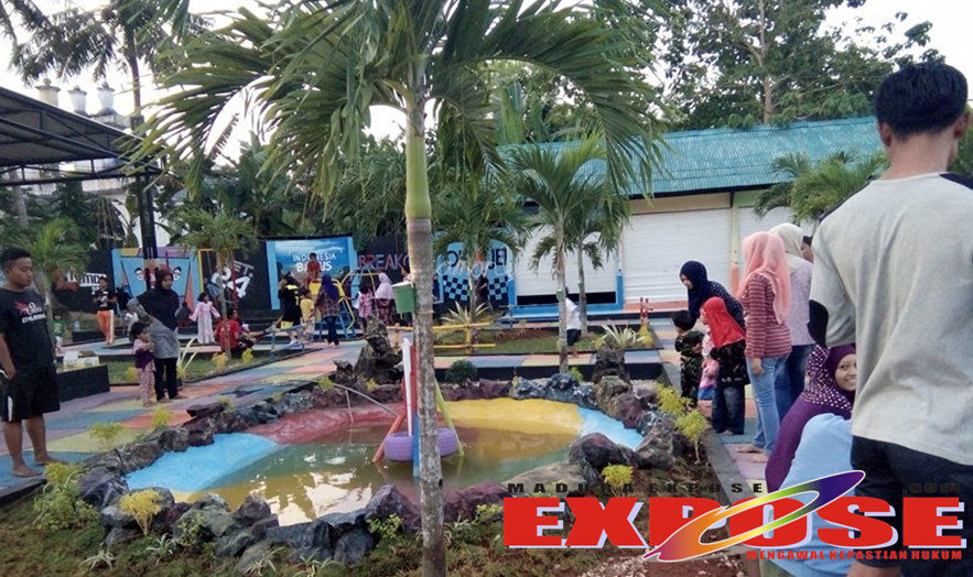 Taman Kece Kebun Agung Sumenep banjir Pengunjung