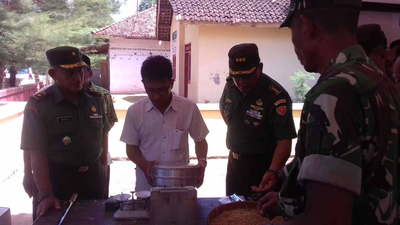 Tim Mabes TNI-AD Monitoring Serapan Gabah di Wilayah Sumenep
