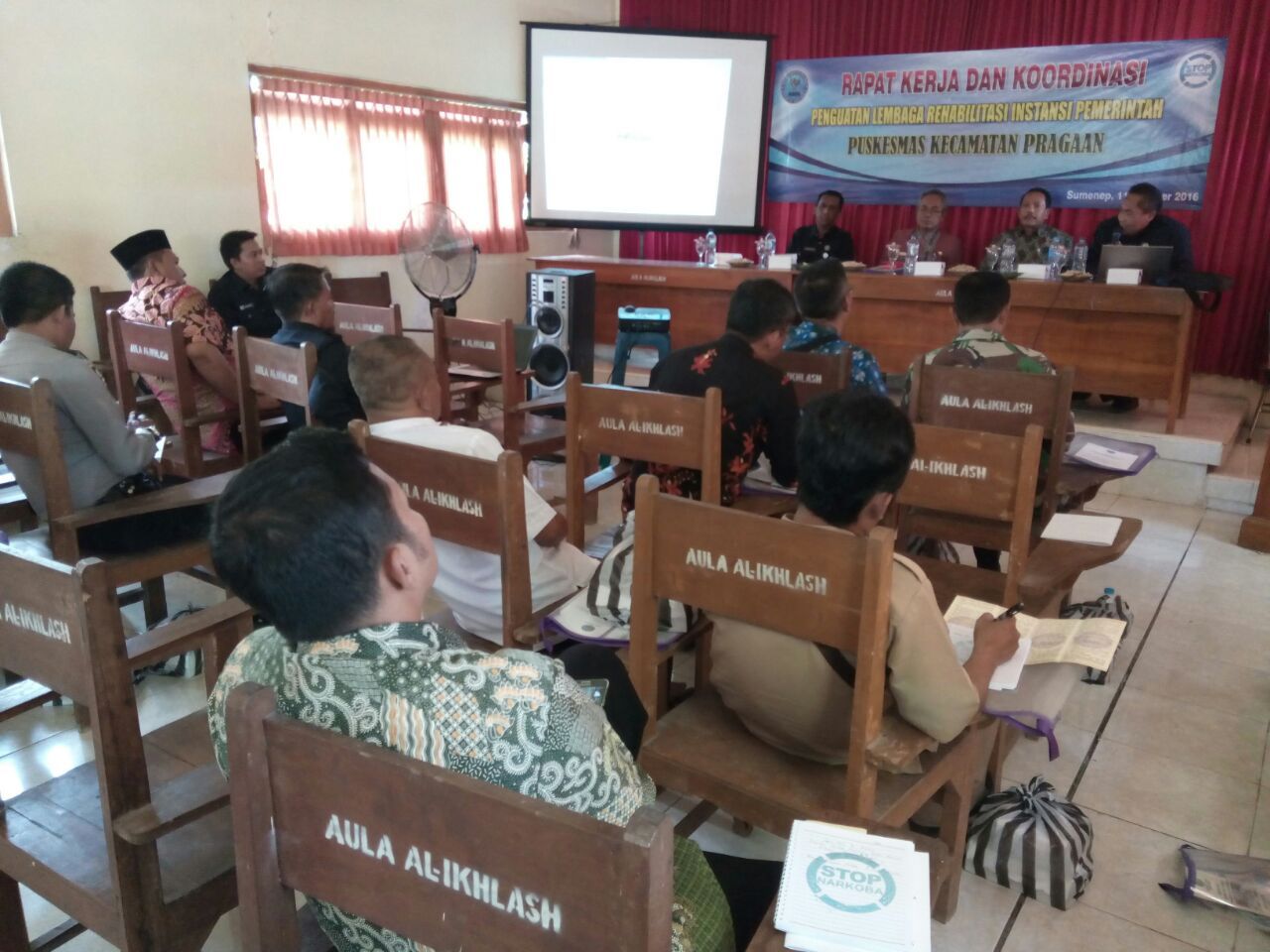 Danramil Pragaan Hadiri Sosialisasi Pencegahan Narkoba