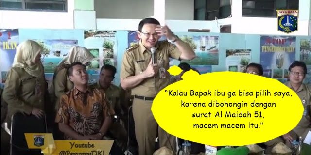 Lecehkan Surah Al Maidah, Ahok Minta Maaf Kepada Seluruh Umat Islam