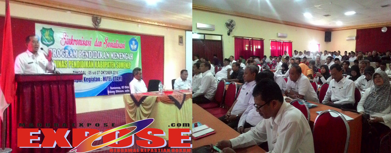 Disdik Sumenep Gelar Singkronisasi Program Pendidikan Menengah