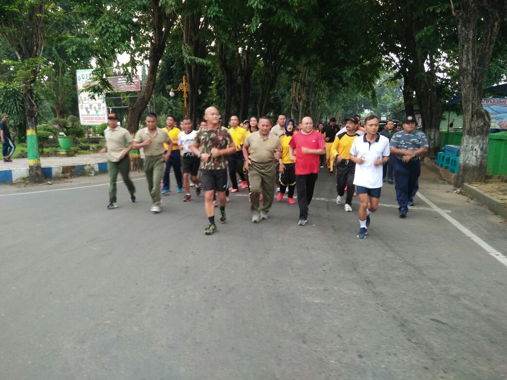 Bina Sinergitas Kodim, Pemkab dan Polres Gelar Olahraga Bersama