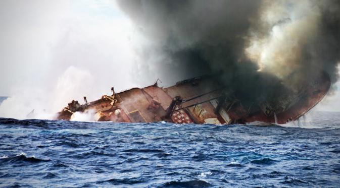 Tabrakan Laut, KM Bhaita Jaya Samudera Tenggelam