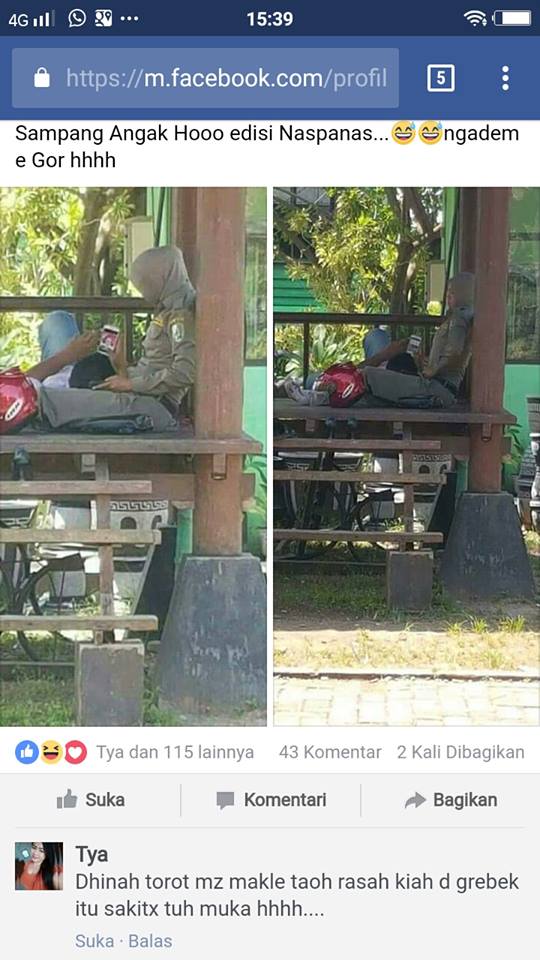 Sampang Heboh  Satpol PP Perempuan “Bermesraan” di Gardu
