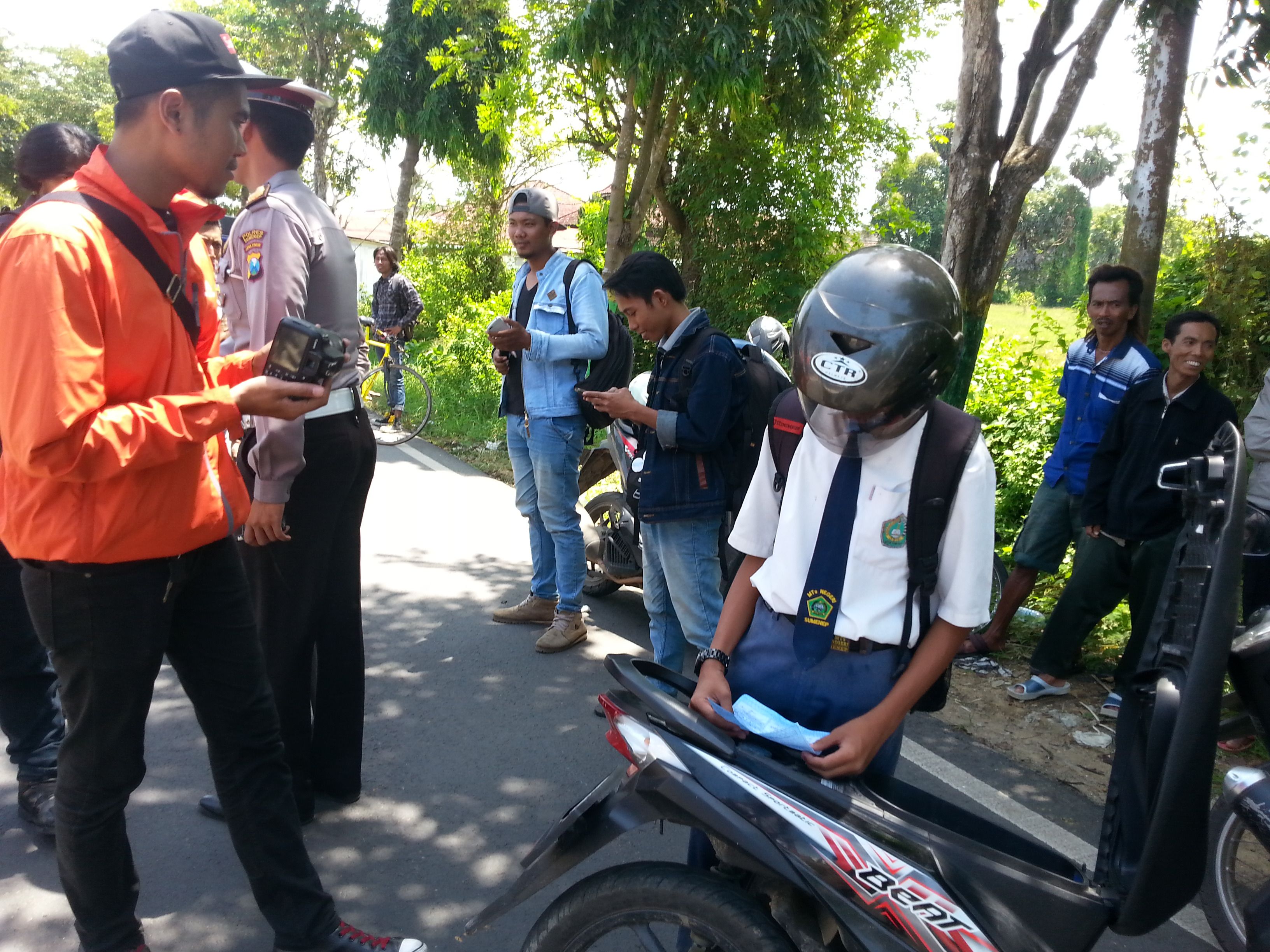 Aneh, Polisi Sumenep Tilang Pengendara Dibawah Umur