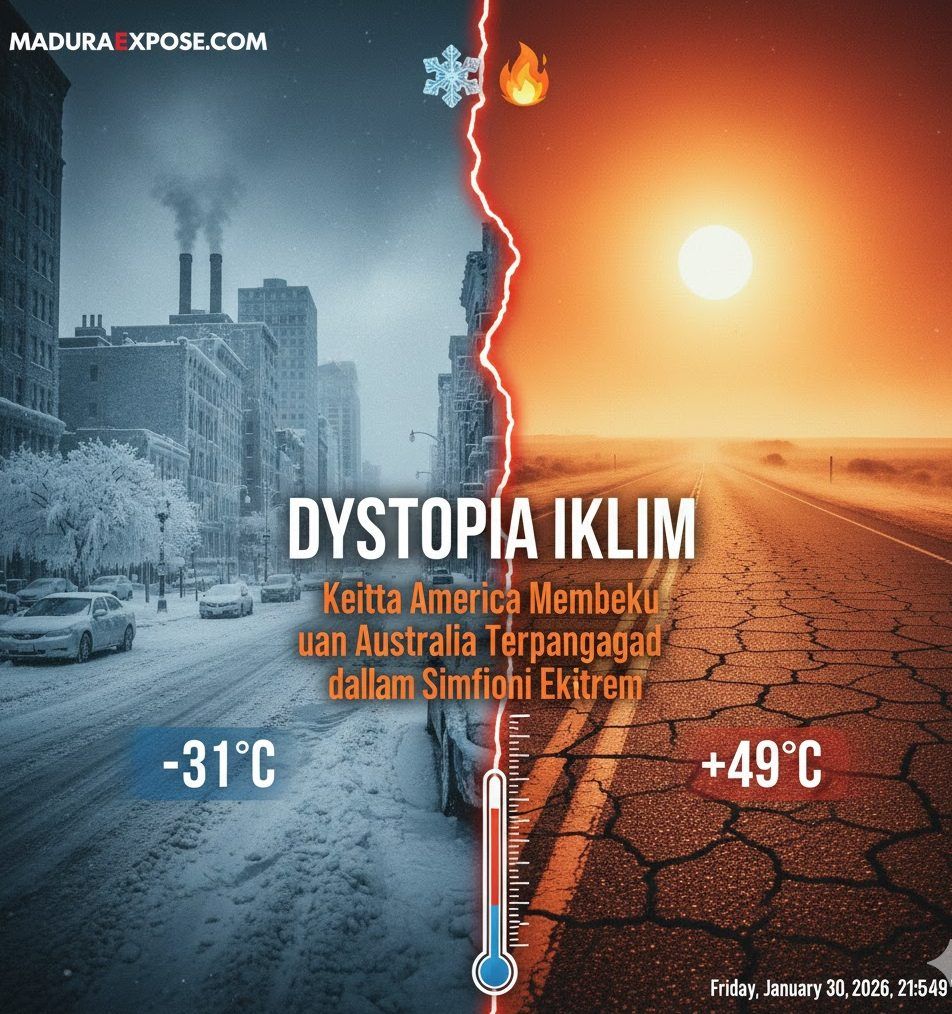 Dystopia Iklim: Ketika Amerika Membeku dan Australia Terpanggang dalam Simfoni Ekstrem
