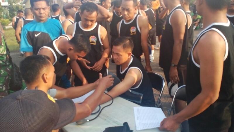 Personel Kodim Sumenep dan Kodim Pamekasan Ikuti Samapta Periodik 2017